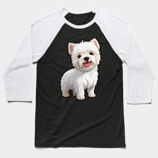 Sunny Days - Cartoon Westie's Delight Baseball T-Shirt